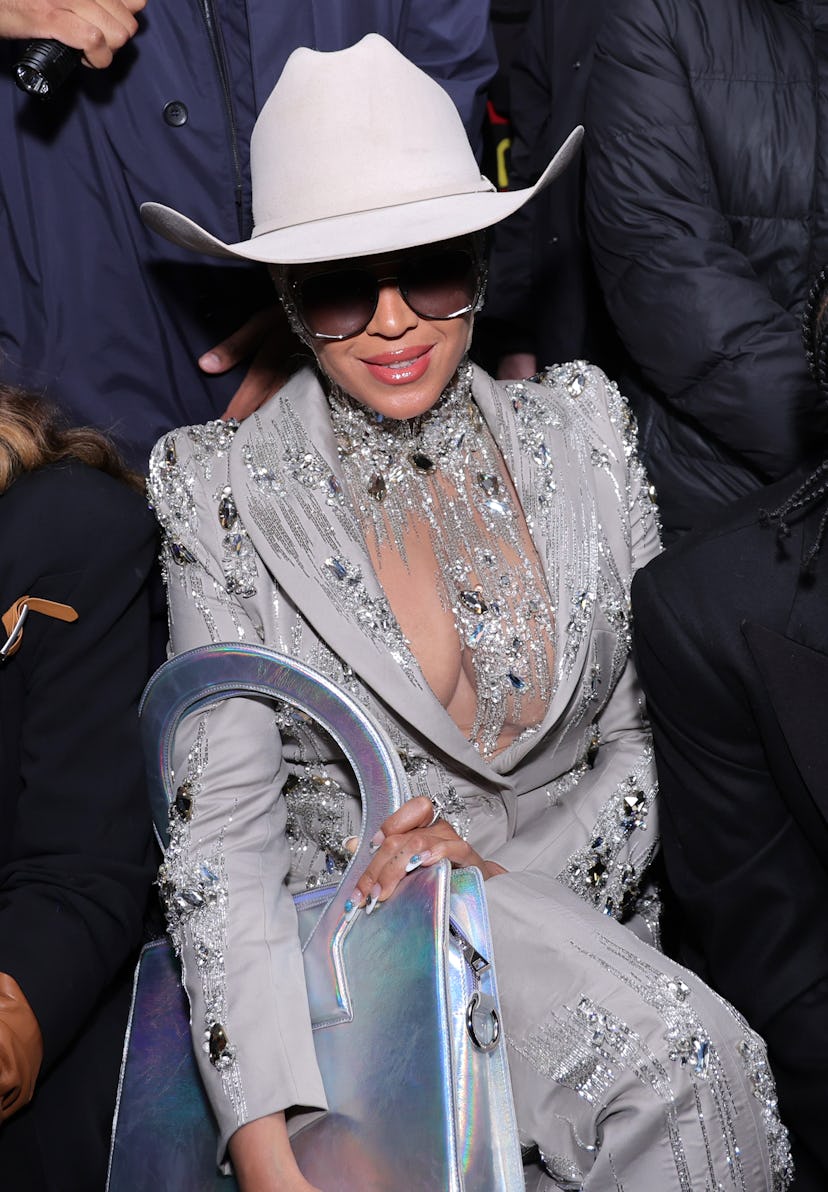 Beyoncé attends the Luar fashion show during New York Fashion Week on February 13, 2024 in New York ...