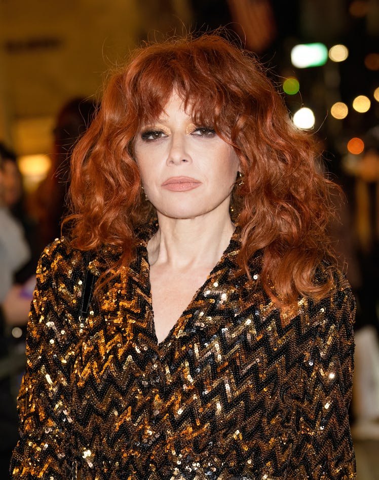 NEW YORK, NEW YORK - FEBRUARY 07: Actress Natasha Lyonne is seen arriving to the CHANEL Dinner to ce...