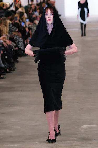 Molly Ringwald on the runway at Batsheva RTW Fall 2024