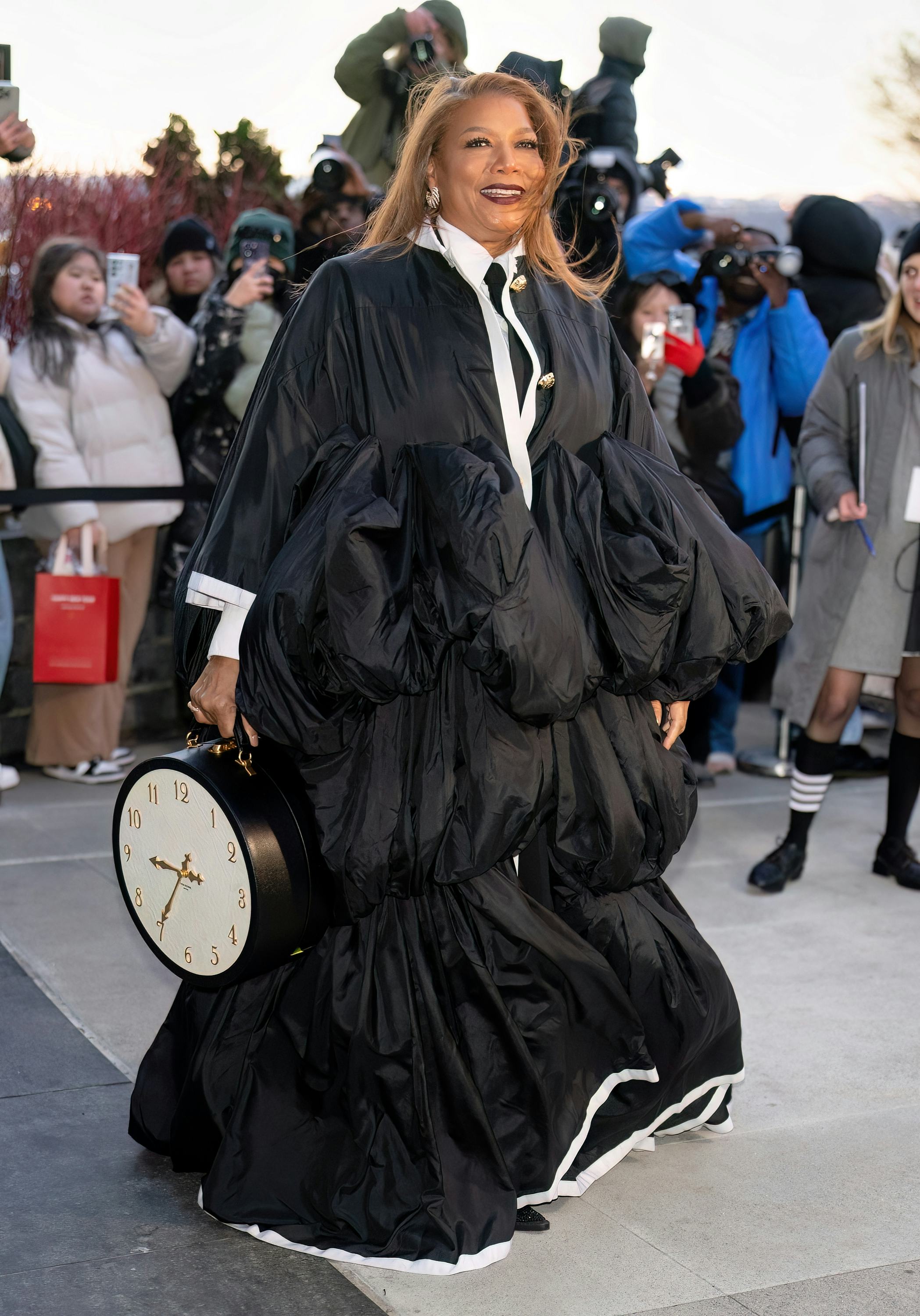Janet Jackson & Queen Latifah Arrived At Thom Browne In