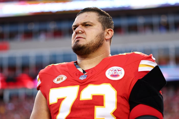 Nick Allegretty really went through it at the Super Bowl.