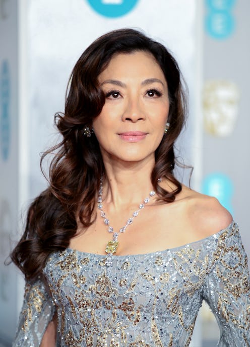 Michelle Yeoh curls at BAFTAs 2019