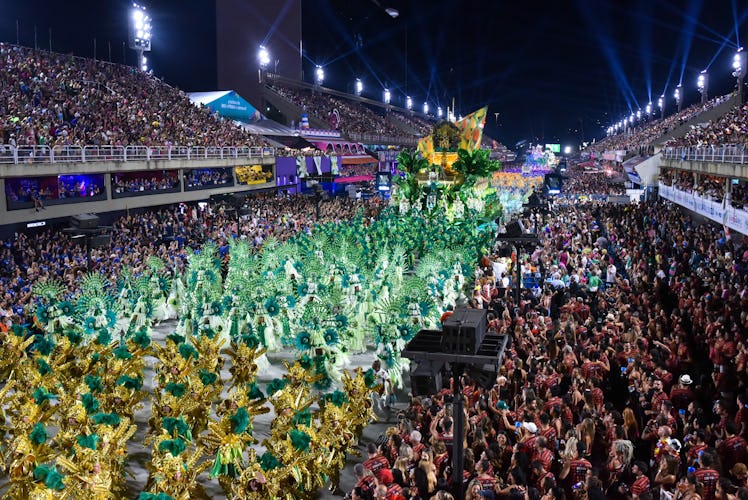 Photo of the crowds and parade in Rio de Janeiro, Brazil