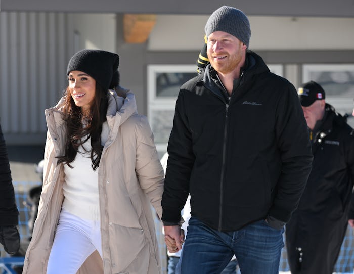 WHISTLER, BRITISH COLUMBIA - FEBRUARY 14: Prince Harry, Duke of Sussex and Meghan, Duchess of Sussex...