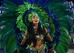 Photo of a performer at Carnaval in Rio de Janeiro, Brazil