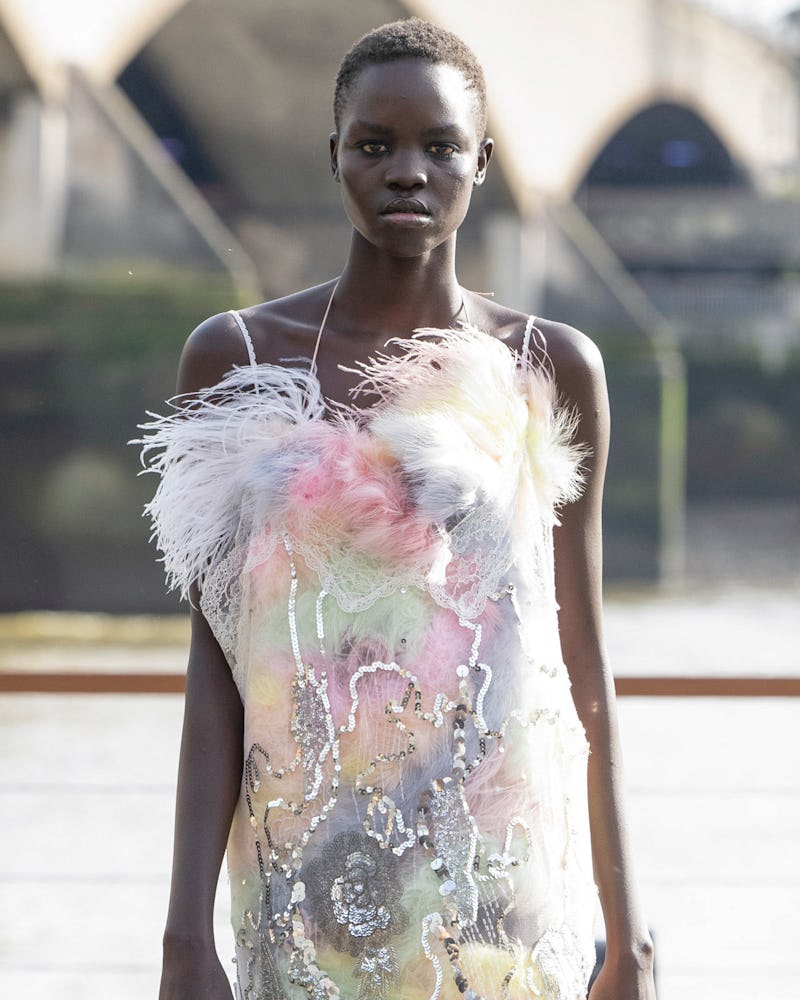 The Marabou Feather Trend London Fashion Week Fall/Winter 2024
