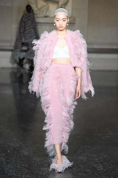 The Marabou Feather Trend London Fashion Week Fall/Winter 2024