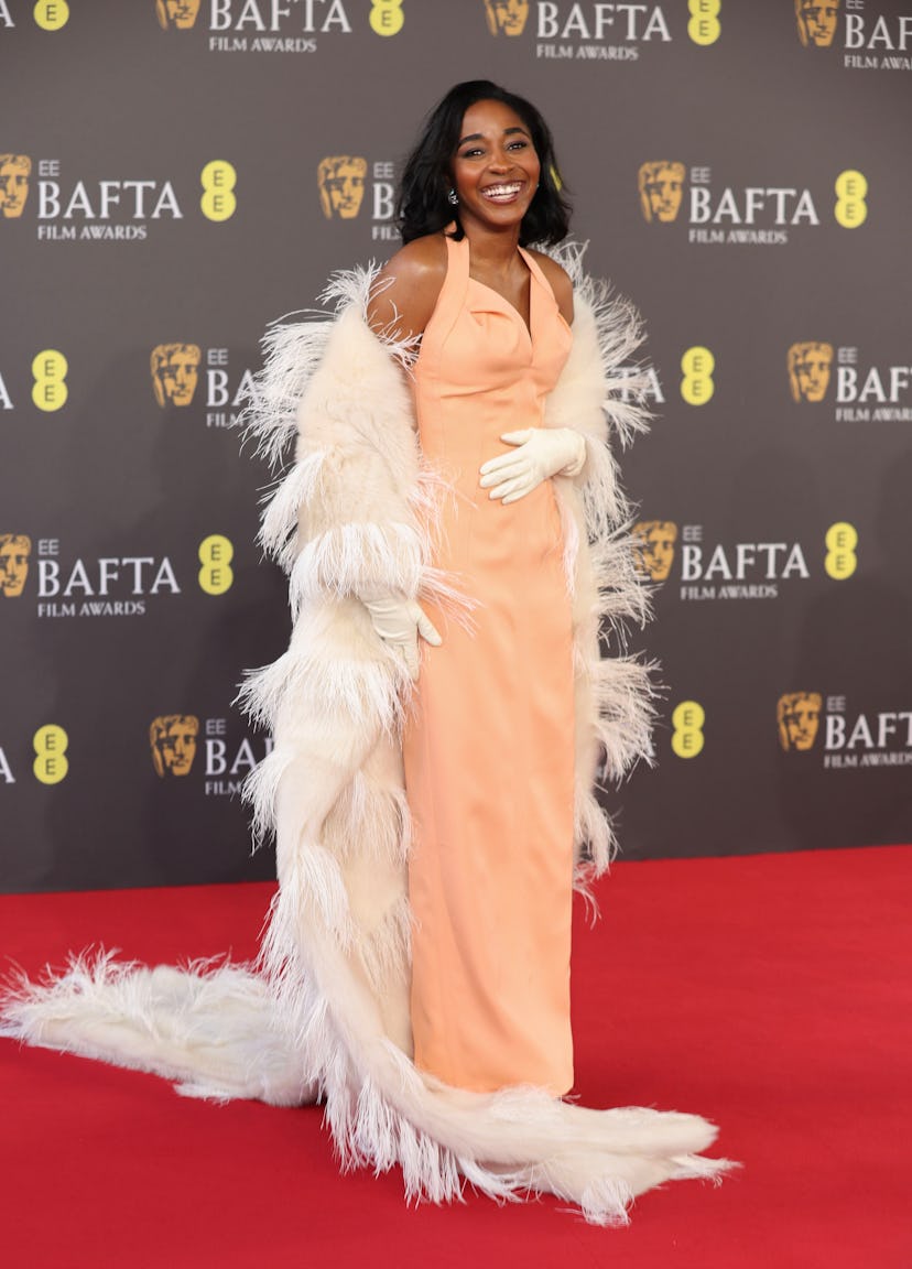 Ayo Edebiri  attends the 2024 EE BAFTA Film Awards 