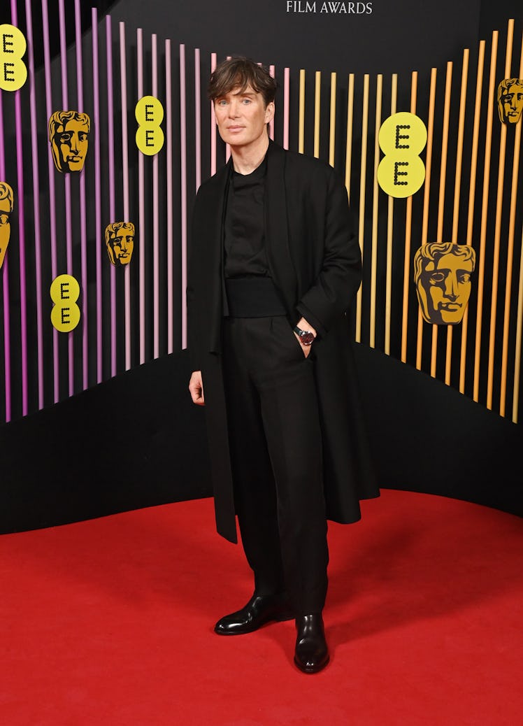 LONDON, ENGLAND - FEBRUARY 18: Cillian Murphy attends the 2024 EE BAFTA Film Awards at The Royal Fes...