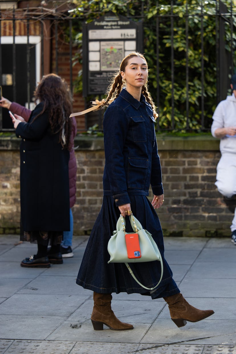 braided hairstyle trend london fashion week