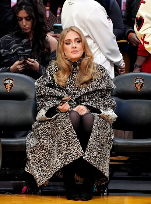CLEVELAND, OHIO - FEBRUARY 20:  Adele attends the 2022 NBA All-Star Game at Rocket Mortgage Fieldhou...