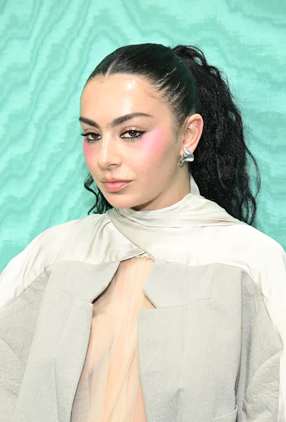 Los Angeles, CA - February 1: Singer Charli XCX attends the 2024 Warner Music Group Pregra.