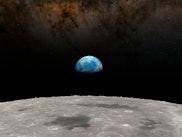 Earthrise from the Moon, illustration
