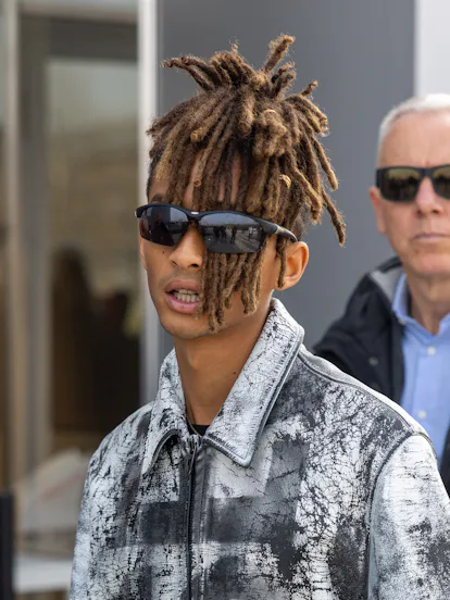 MILAN, ITALY - FEBRUARY 21: Jaden Smith attends the Diesel fashion show during Milan Fashion Week.