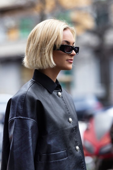 Bob haircut at Milan Fashion Week Fall/Winter 2024