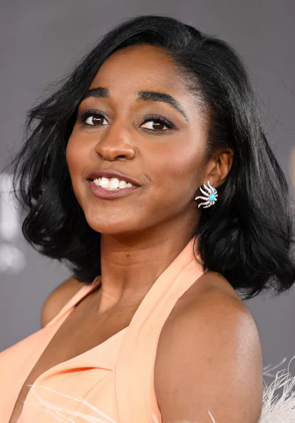 LONDON, UK - FEBRUARY 18: Ayo Edebiri attends the 2024 EE BAFTA Film Awards held at the Royal Festival