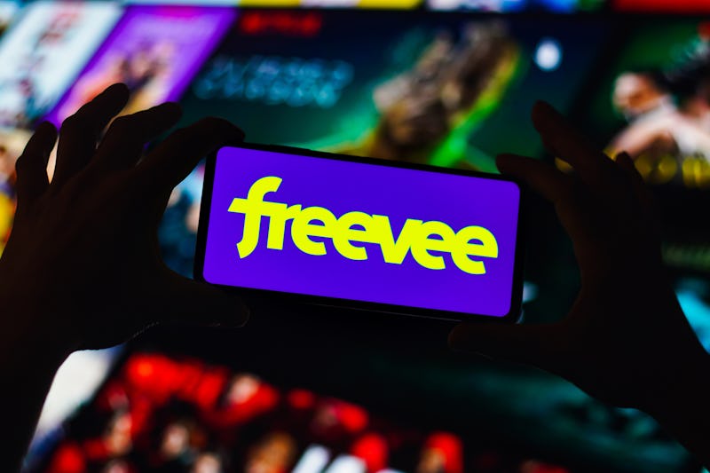 BRAZIL - 2022/09/02: In this photo illustration, the Freevee logo is displayed on a smartphone scree...