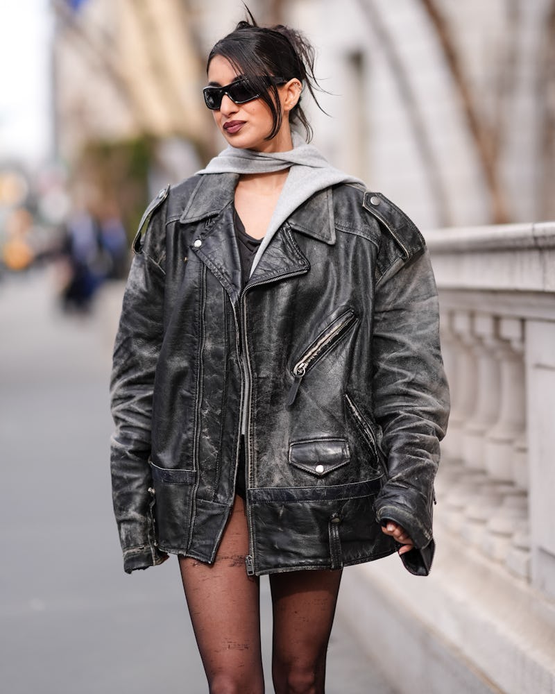 Distressed leather trend