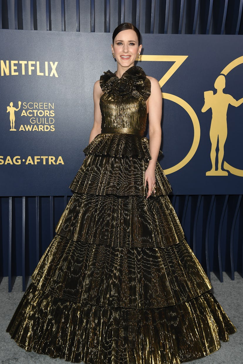 US actress Rachel Brosnahan arrives for the 30th Annual Screen Actors Guild awards
