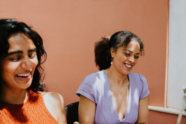 A divorced woman realizing she doesn't need a man. She can take care of herself.