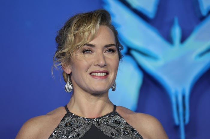 British actress Kate Winslet poses on the red carpet upon arrival for the World Premiere of the film...