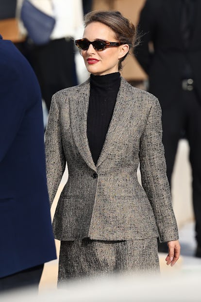 PARIS, FRANCE - FEBRUARY 27: Actress Natalie Portman attends the Christian Dior womenswear fall/winter collection.