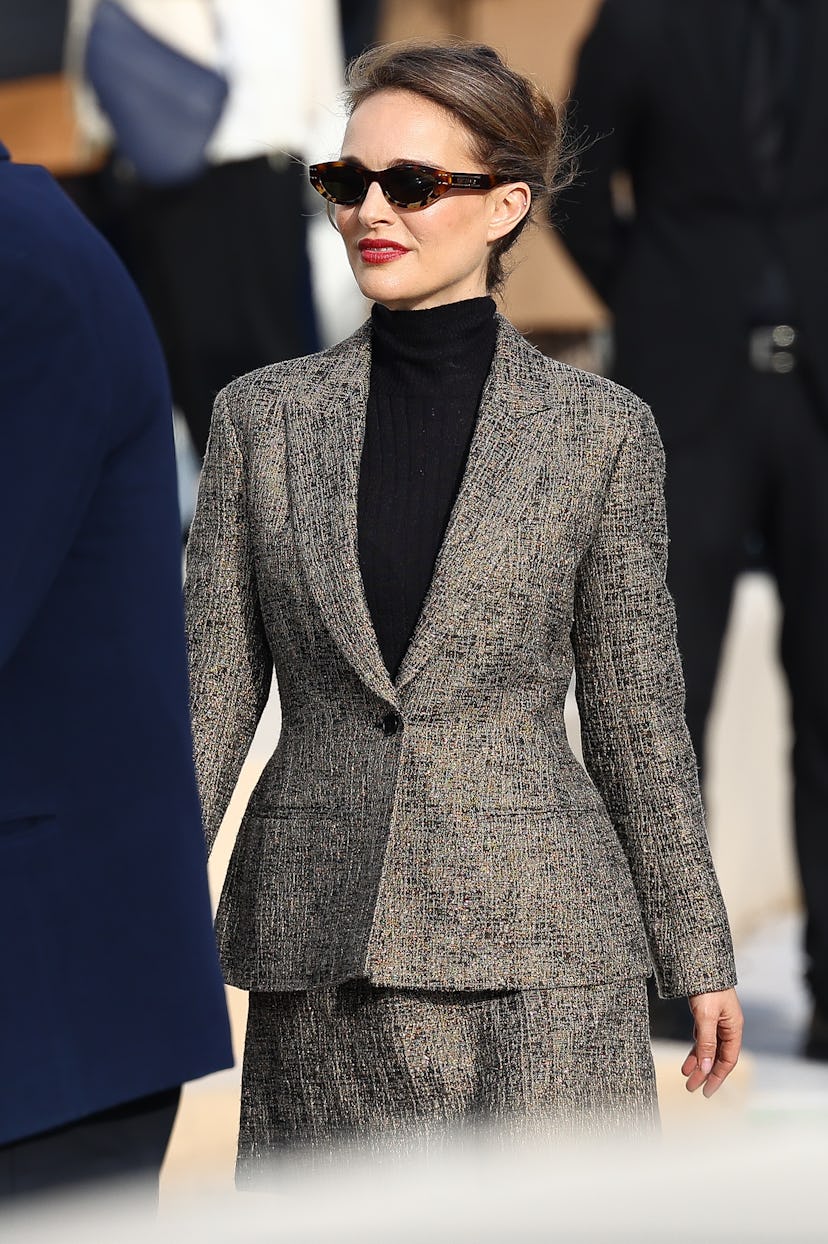 PARIS, FRANCE - FEBRUARY 27: Actress Natalie Portman attends the Christian Dior Womenswear Fall/Wint...