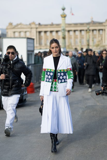 PARIS, FRANCE - FEBRUARY 27: Olivia Palermo attends Christian Dior Womenswear Fall/Winter 2024-2 Collection.