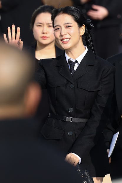 PARIS, FRANCE - FEBRUARY 27: Kim Ji Soo attends Christian Dior Womenswear Fall/Winter 2024-2025 Collection...