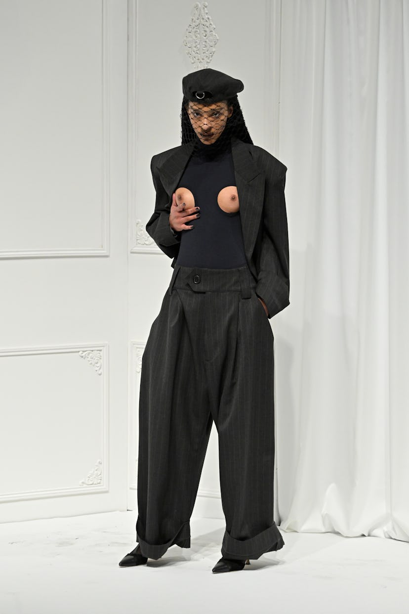 A model walks the runway during the Vaquera Womenswear Fall/Winter 2024-2025 show.