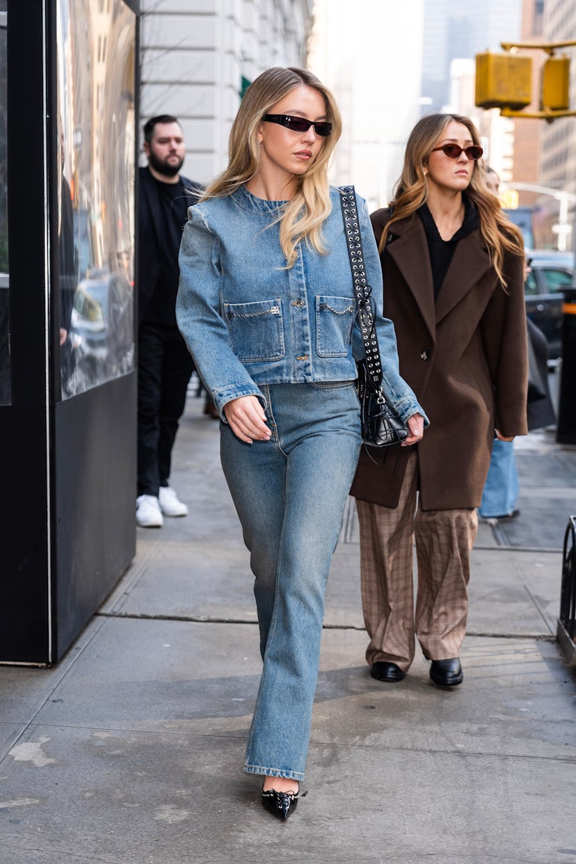Sydney Sweeney is seen in Gramercy on February 27, 2024 in New York City.