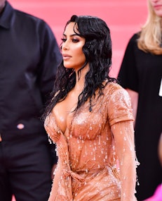 Kim Kardashian's Waist Is Basically Nonexistent In a Vintage Corset