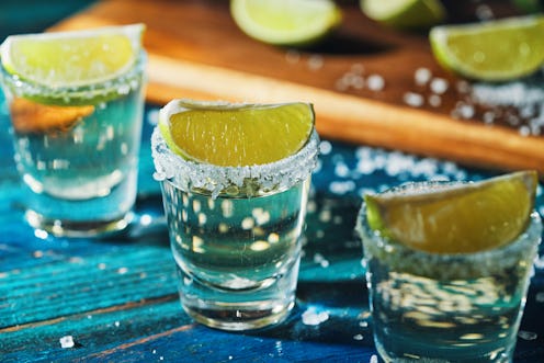 Tequila Shots with Salt and Lime