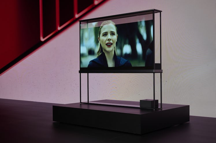 An LG Electronics Inc. Signature Oled T television during the 2024 CES event in Las Vegas, Nevada, U...
