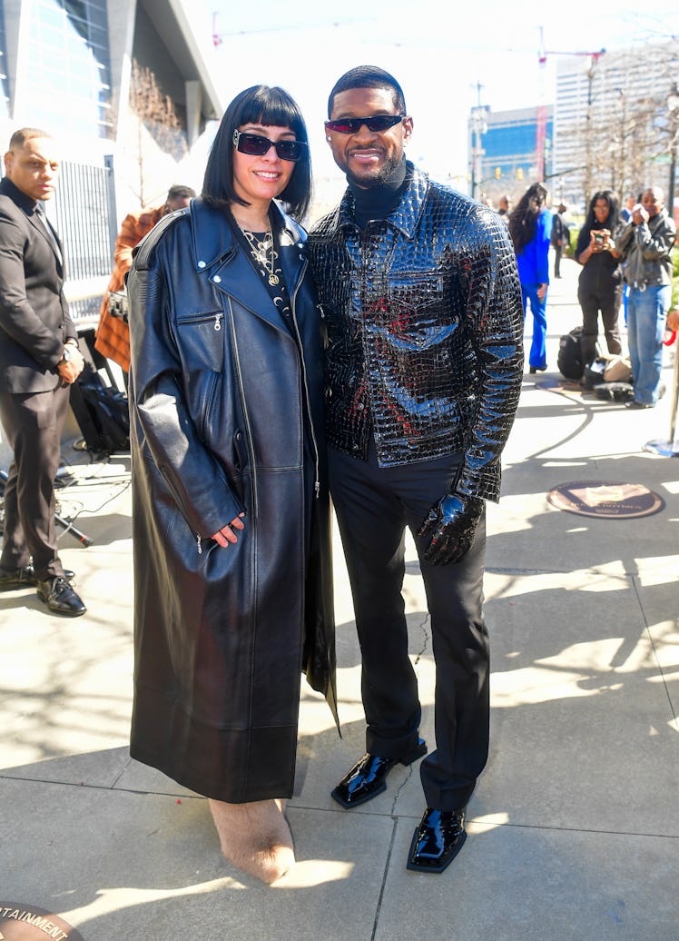 Usher and Jennifer Goicoechea attend The Black Music And Entertainment Walk Of Fame Honors Usher at ...