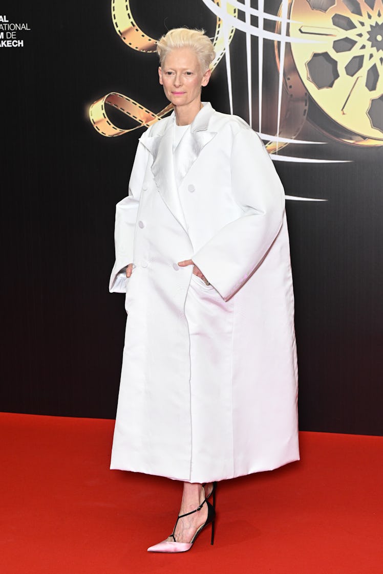 Tilda Swinton attends the Ceremony of the 20th anniversary of the festival  during the 20th Marrakec...