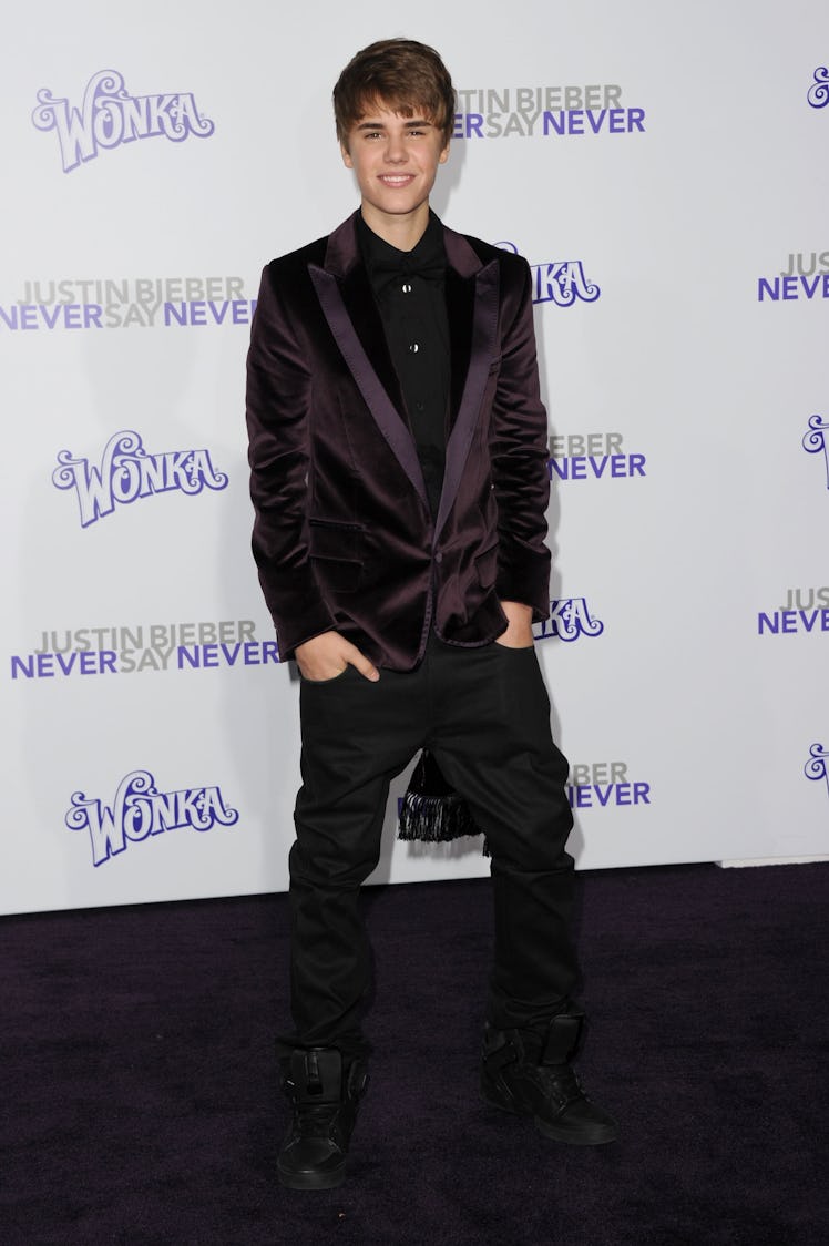 Justin Bieber arrives at the premiere of Paramount Pictures' "Justin Bieber: Never Say Never" 