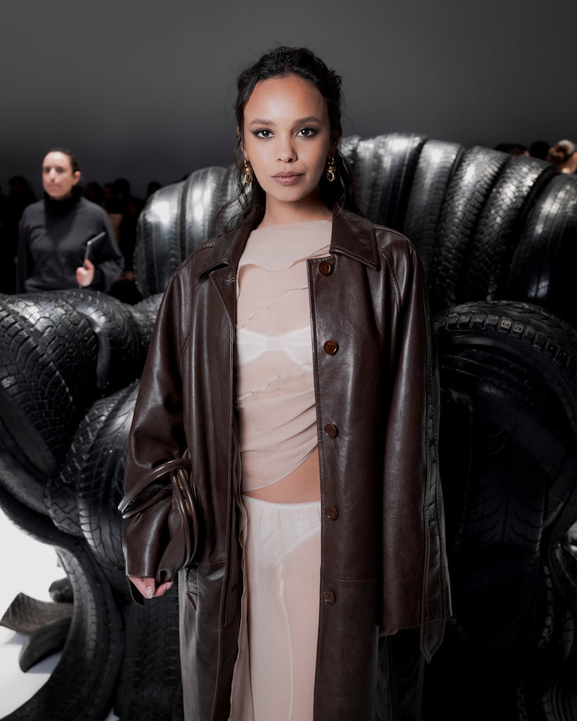 PARIS, FRANCE - FEBRUARY 28: Alisha Boe attends the Acne Studios Womenswear Fall/Winter 2024-2025 sh...
