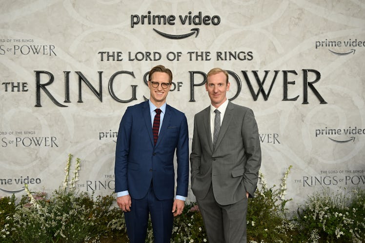LONDON, ENGLAND - AUGUST 30: Showrunners JD Payne and Patrick McKay attend "The Lord of the Rings: T...