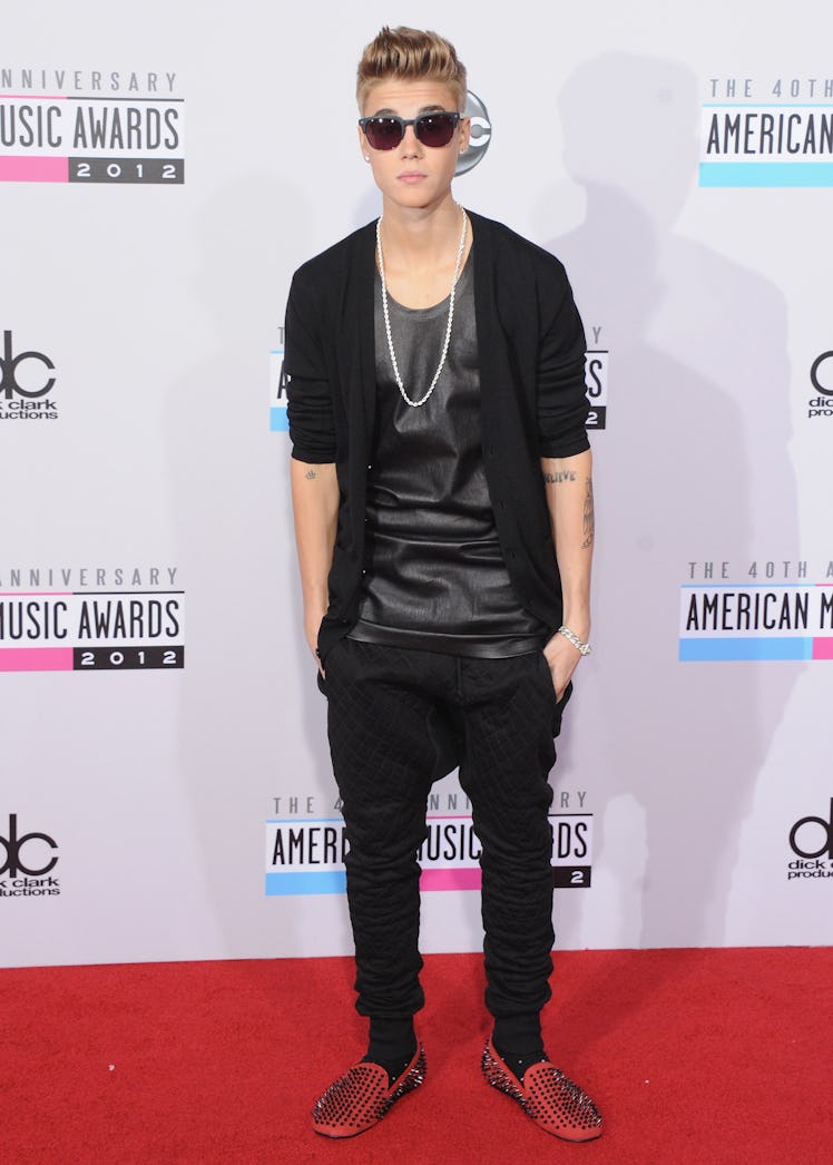 Justin Bieber arrives at The 40th American Music Awards