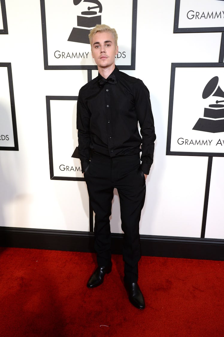 Justin Bieber attends The 58th GRAMMY Awards