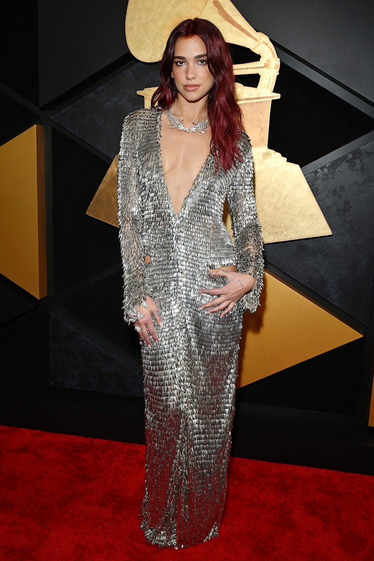 Dua Lipa attends the 66th GRAMMY Awards at Crypto.com Arena on February 04, 2024 in Los Angeles, Cal...