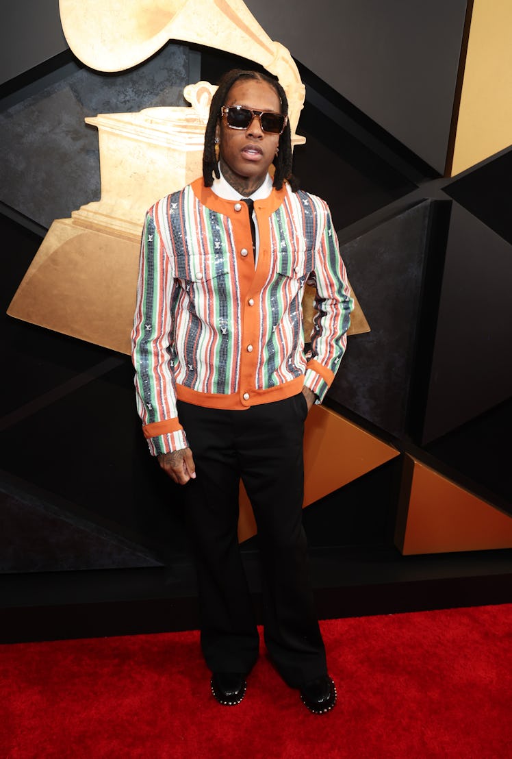 LOS ANGELES, CALIFORNIA - FEBRUARY 04: Lil Durk attends the 66th GRAMMY Awards at Crypto.com Arena o...