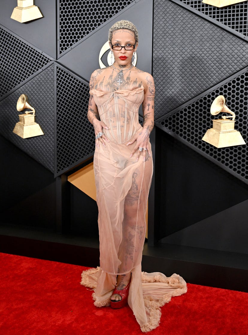 Doja Cat attends the 66th GRAMMY Awards at Crypto.com Arena on February 04, 2024.