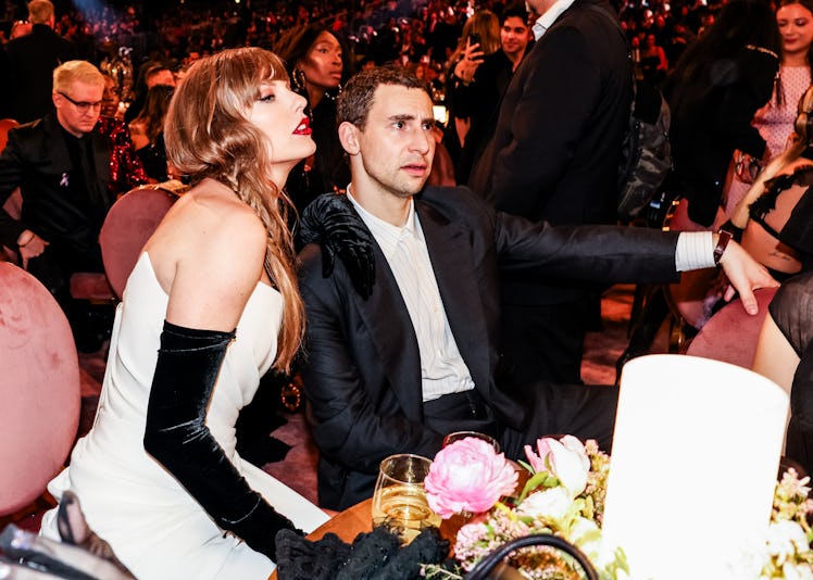 Taylor Swift and Jack Antonoff attend the 66th GRAMMY Awards 