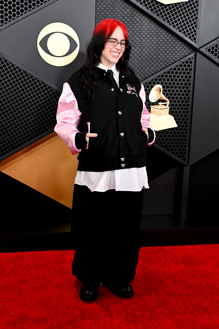 Billie Eilish at the 66th Annual GRAMMY Awards held at Crypto.com Arena on February 4, 2024 in Los A...