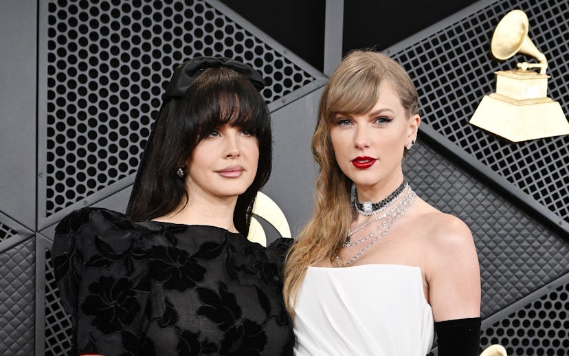 Lana Del Rey and Taylor Swift at the 66th Annual GRAMMY Awards held at Crypto.com Arena on February ...