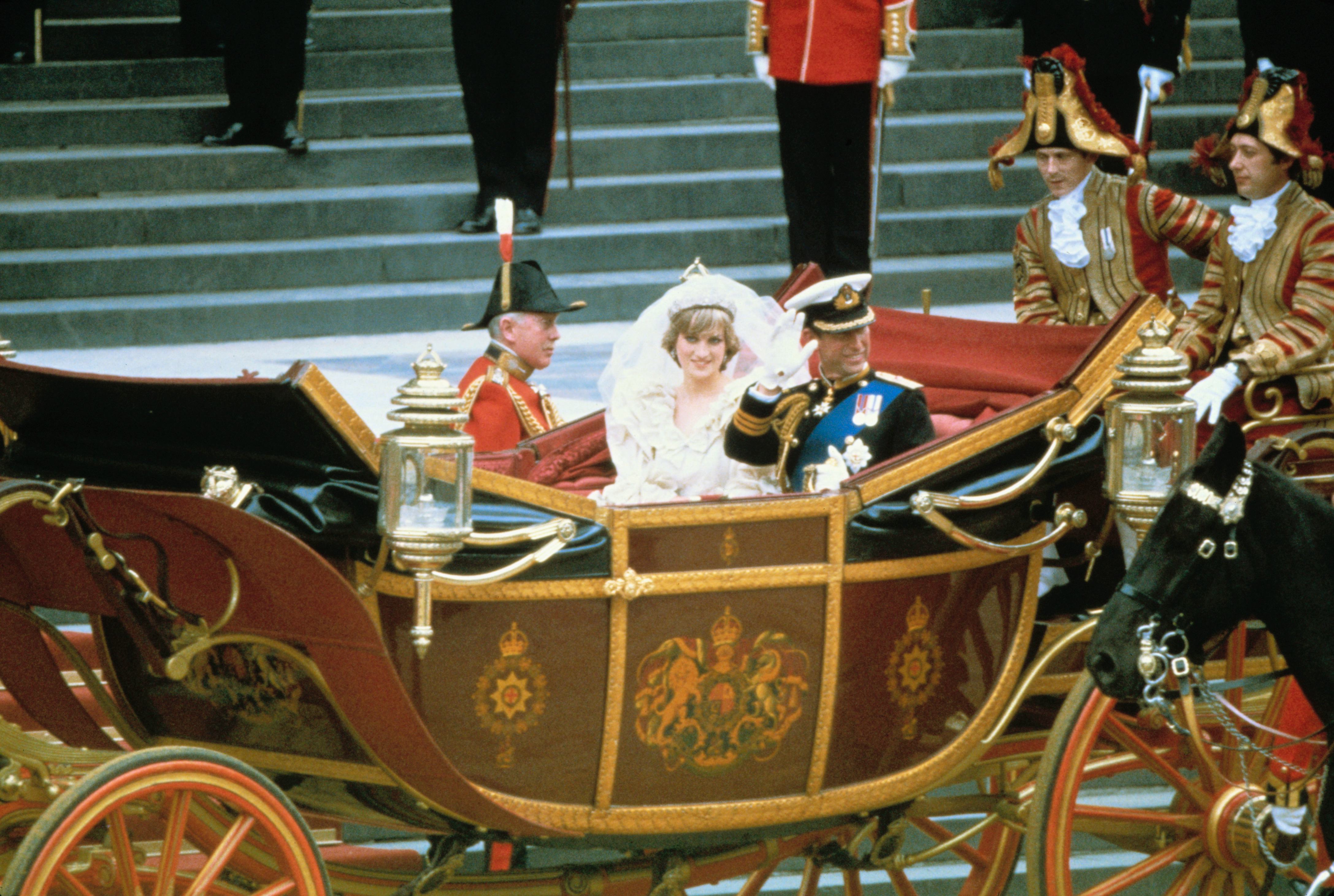 Prince Charles of Wales and Lady Diana Spencer.