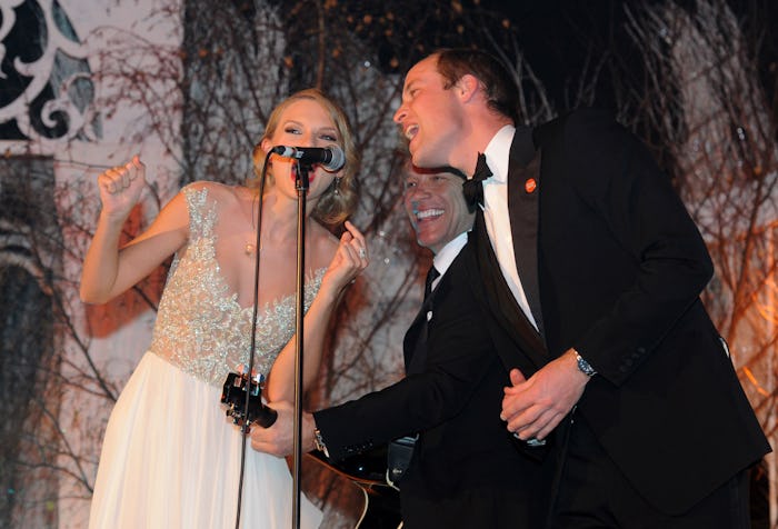 Prince William sang 'Livin' On A Prayer' with Taylor Swift.