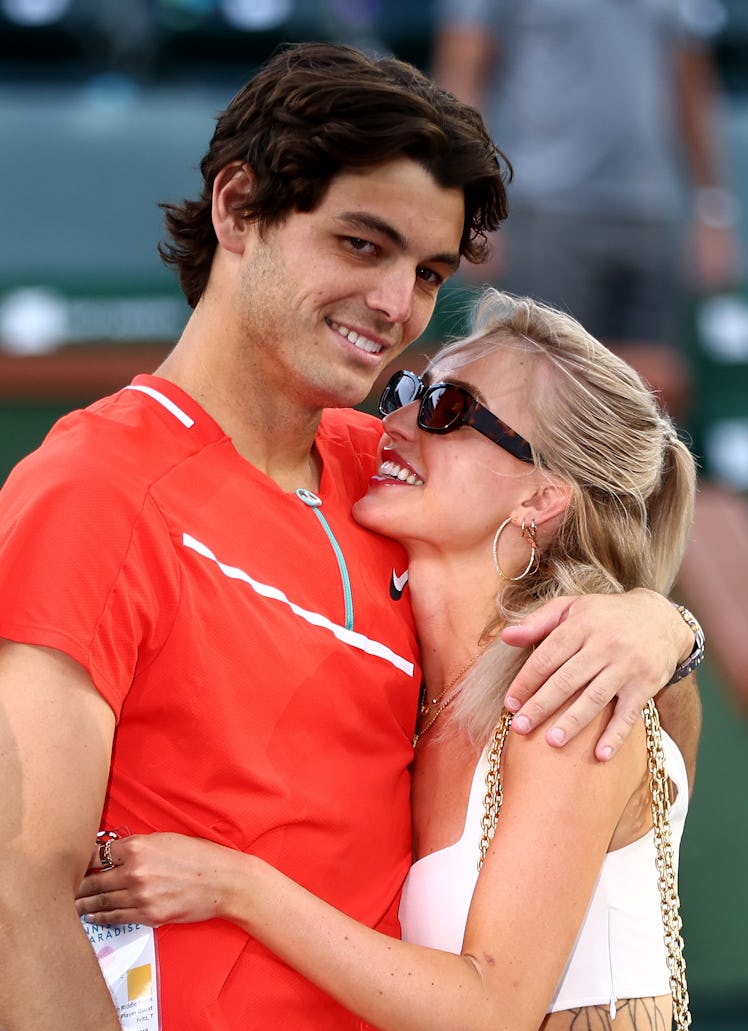 Morgan Riddle, who is dating tennis pro Taylor Fritz, at Indian Wells